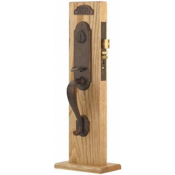 Emtek Medium Bronze Handleset F133321CDMBLH212 F133321CDMBLH212 - main